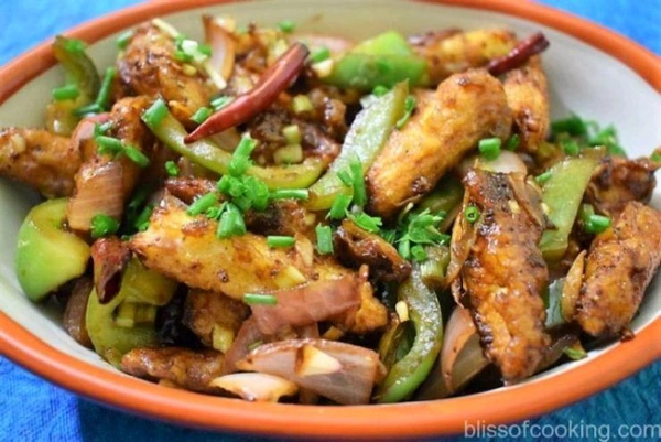 Mushroom Baby Corn In Hot Garllc Souce - Obra, Half