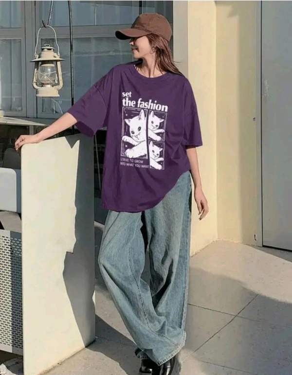 Special Japanese Girl T-Shirt - m, Purple