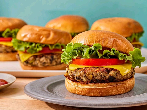 Veg Burger - half