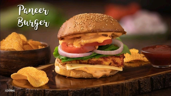 Paneer Burger - half