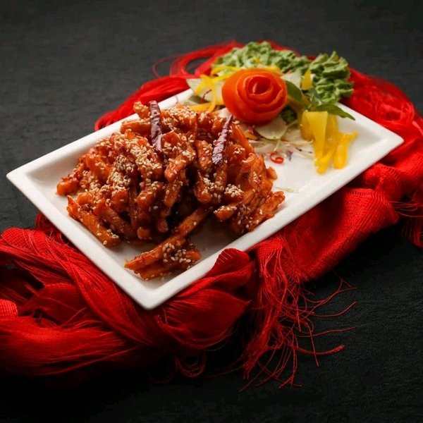 Honey Chilli Potato - half