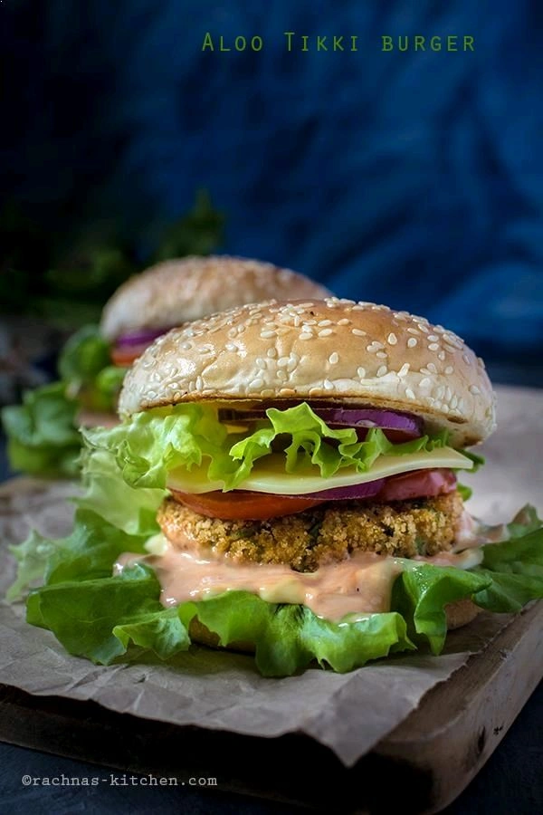 Aloo Burger - half