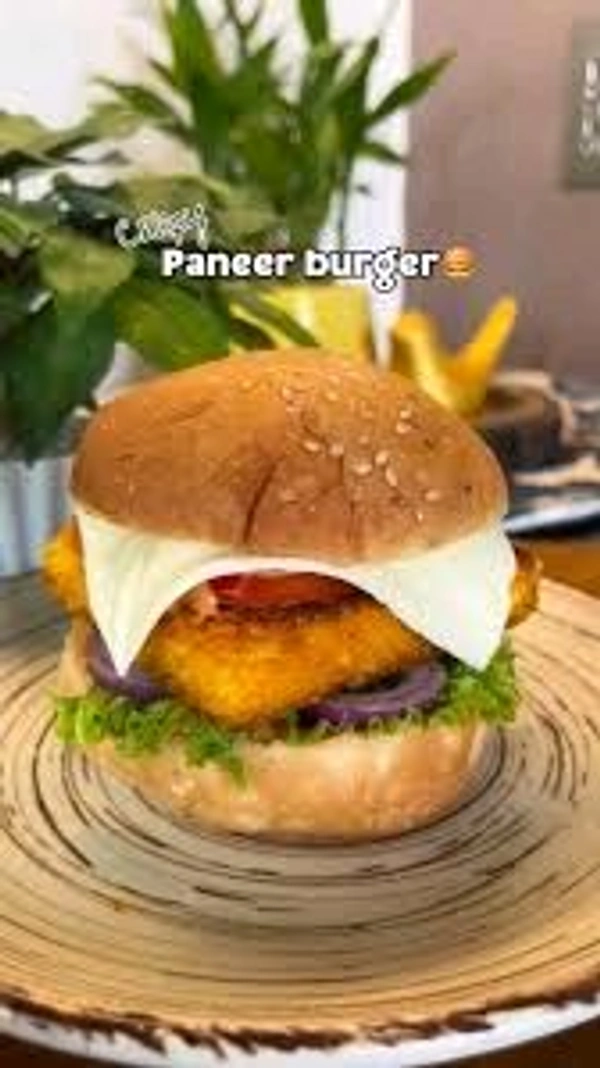 Paneer Burger - half