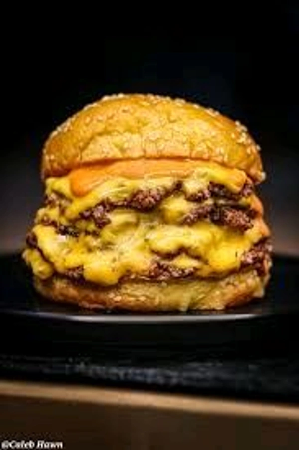 Corn Cheese Burger - half