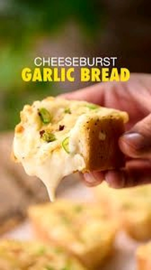 Cheese Bust Garlic Bread - half