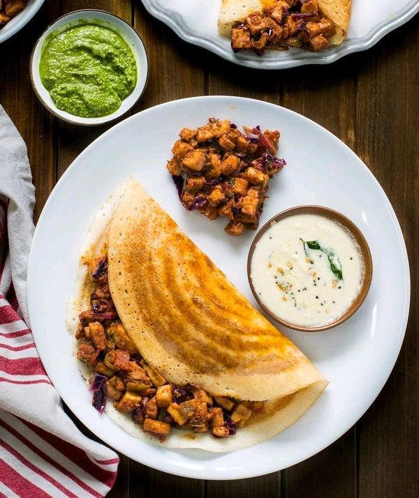 Paneer Dosa - full