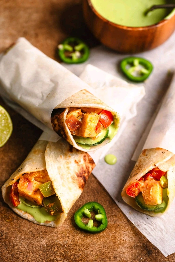 Grilled Paneer Wrap - add cheese slice