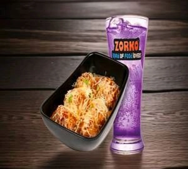 Cheesy Melting Gravy Momos + Any Mojito - normal