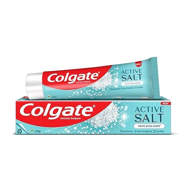 Colgate Toothpaste - 200Gm, Active Salt