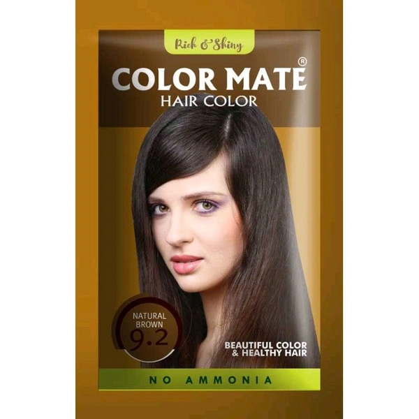 Color Mate Pouch Colour - 15gm×10n, Natural Brown 9.2