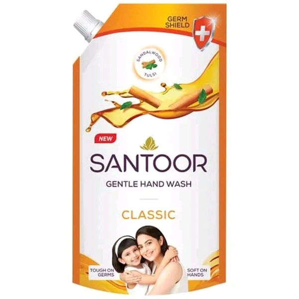 Santoor Hand Wash Liquid - 650ml, Classic