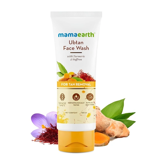 Mama Earth Face Wash - 100ml, Ubtan