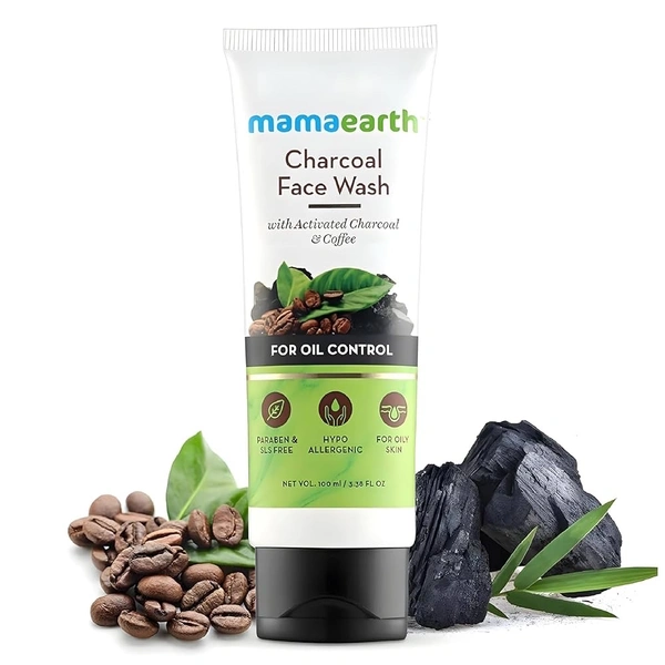 Mama Earth Face Wash - 100ml, Charcoal