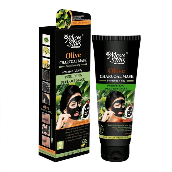 Moon Star Mask Tube - 100ml, Charcoal