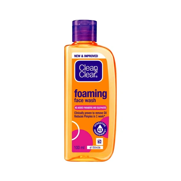 Clean & Clear Face Wash - 100ml, Foaming