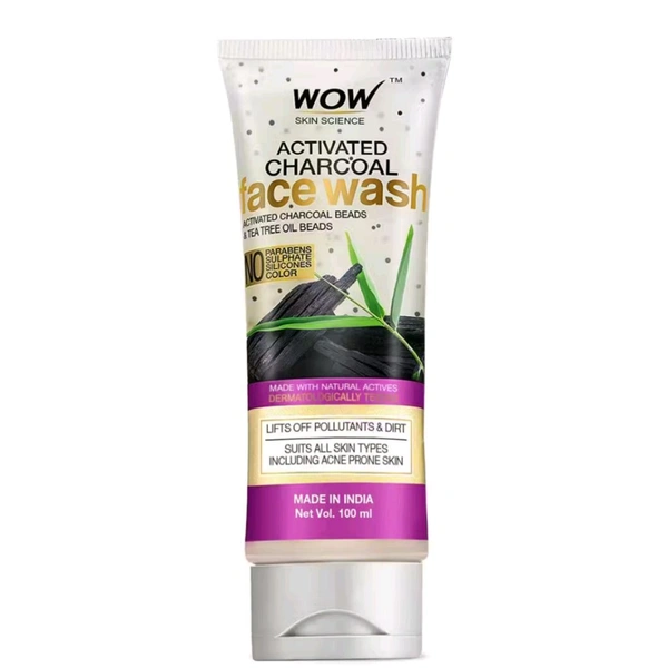 WOW Face Wash Active Charcoal  - 100ml