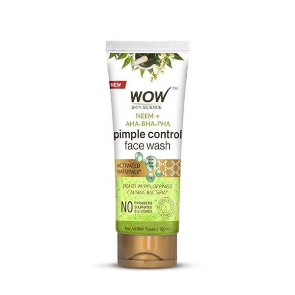 WOW Face Wash Pimple Control  - 100ml