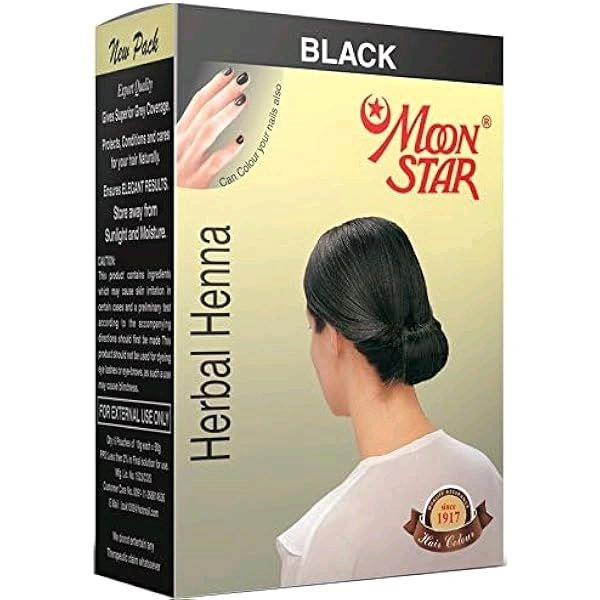 Moon Star Colour Black  - 10Gm×6N