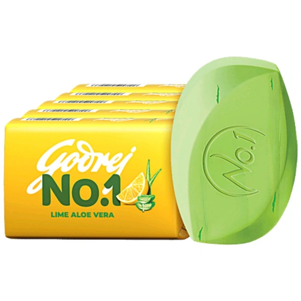 Godrej No1 Soap Lime Aloevera  - 100Gm×5N