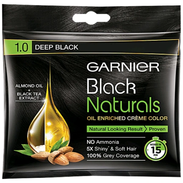 Garnier Color Pouch Deep Black 1.0  - 20Gm+20ml