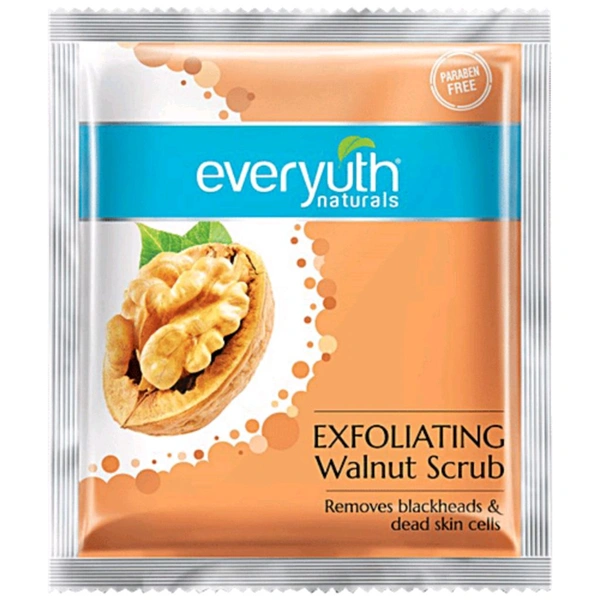 Everyuth Scrub Walnut - 7Gm Pouch