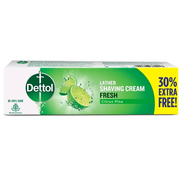 Dettol Shaving Cream Fresh  - 78Gm