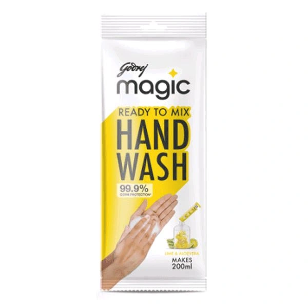 Godrej Hand Wash Powder Lime & Aloevera  - 9Gm