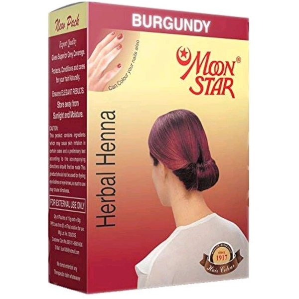Moon Star Colour Burgundy - 10Gm×6N