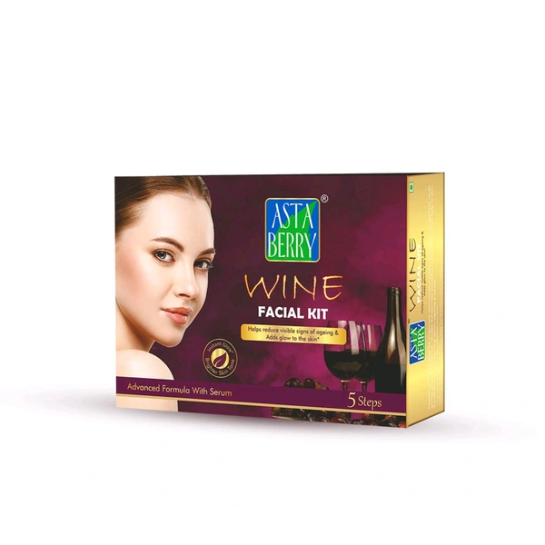 Asta Berry Facial Kit Wine  - 6 Steps