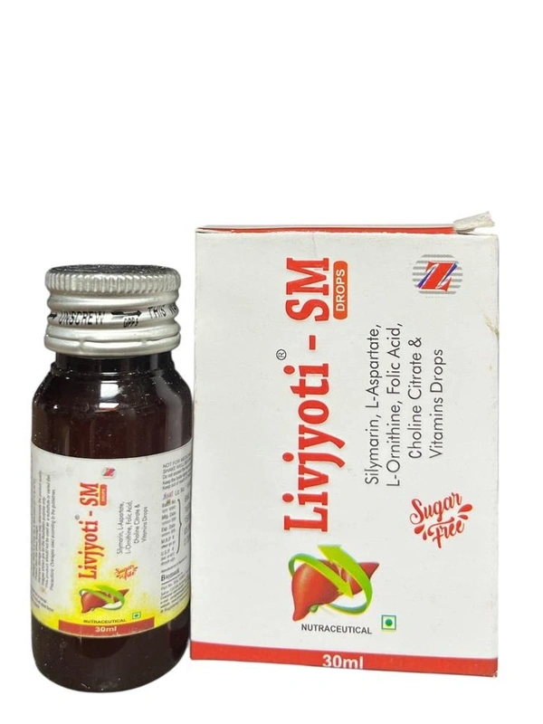 Livjyoti SM Drops – Ayurvedic Liver Detox & Strength Formula with Silymarin, Choline, and Vitamins | Zane Ayurveda