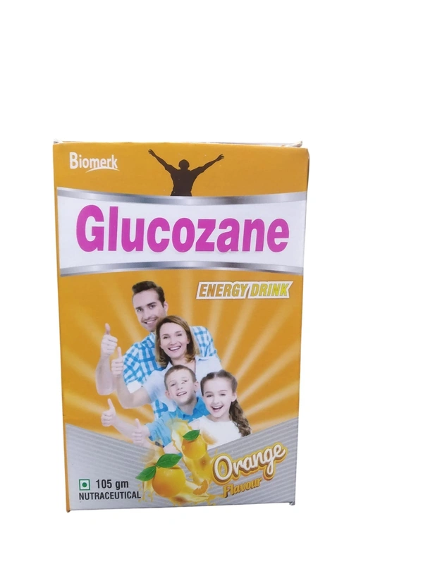 ZANE PHARMACEUTICALS Glucozane Energy Drink Orange – Instant Glucose Powder with Vitamins & Minerals - 105GRAM, 105GRAM