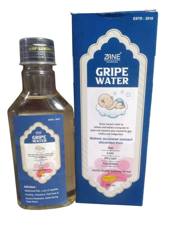 Zane Gripe Water – Ayurvedic Baby Gripe Water for Gas, Colic & Digestion Relief