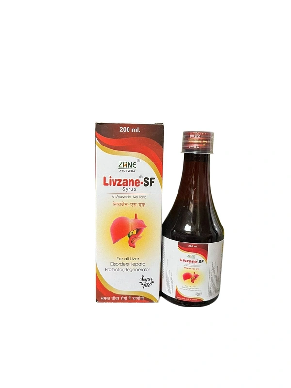 ZANE AYURVEDA LIVZANE SF Syrup – Sugar-Free Ayurvedic Liver Tonic by Zane Ayurveda