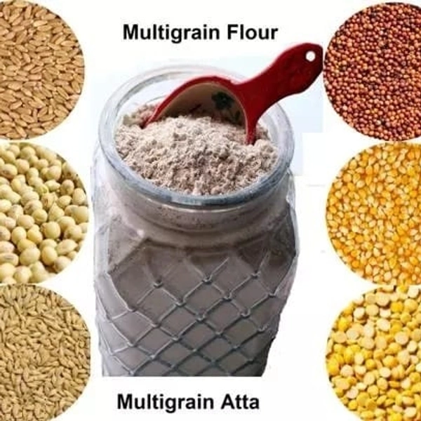 Multigrain Atta 6 Anaj- 5 Kg (गेहूं, जो, ज्वार, बाजरा, रागी, और सोयाबीन)
