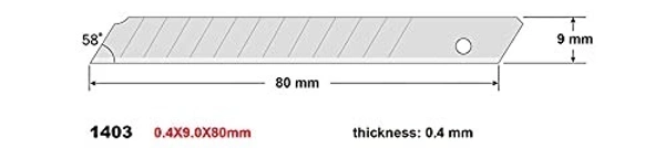  DILIZEN SDI Blade  1403H 9mm  (Set Of 100 Blades )