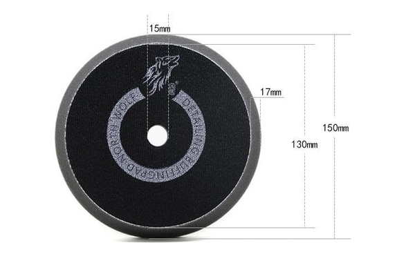 DETROMOTIVE - DA FOAM BUFFING PAD BLACK" 5 " INCH