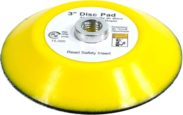 VAC 3 inch yellow backup pad - 