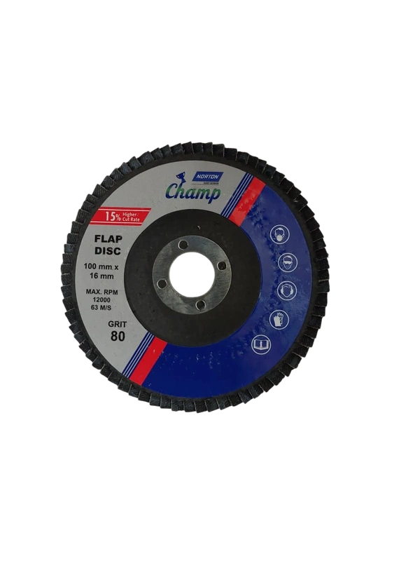 Norton-Saint Gobain FP723 Champ Flap Disc #80 (N) - 