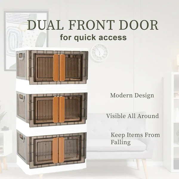 Plastic Folding Wardrobe Storage Organizer (1 Layer / 1 Pc)