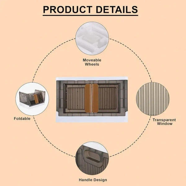 Plastic Folding Wardrobe Storage Organizer (1 Layer / 1 Pc)