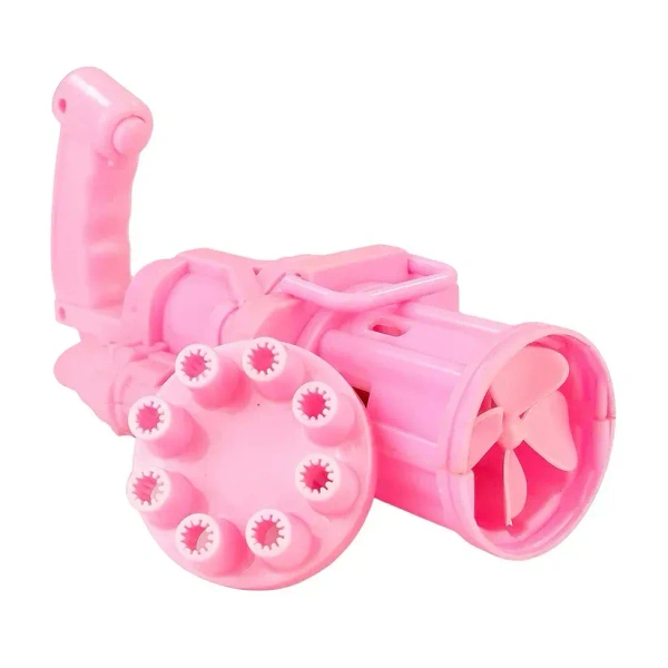 8-Hole Battery Operated Bubbles Gun Toys For Boys And Girls