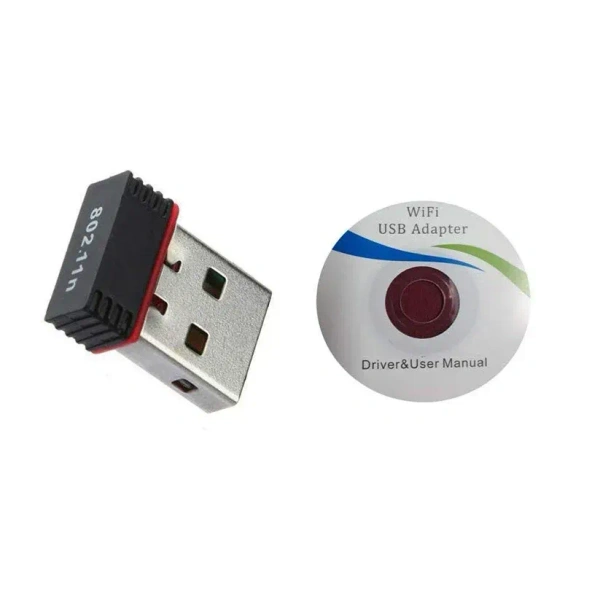 Wireless Mini Wi-Fi Network Adapter With Driver CD For Computer & Laptop