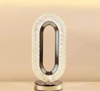 TOUCH CONTROL CRYSTAL TABLE DESK LAMP, 3-WAY DIMMABLE LIGHT, USB RECHARGEABLE CRYSTAL DIAMOND TABLE LAMP, EXQUISITE NIGHT STAND LIGHT LAMP BESIDE LAMP FOR BEDROOM LIVING ROOM, DECORATIVE DESK LAMP