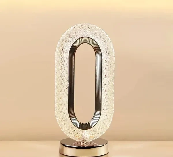 TOUCH CONTROL CRYSTAL TABLE DESK LAMP, 3-WAY DIMMABLE LIGHT, USB RECHARGEABLE CRYSTAL DIAMOND TABLE LAMP, EXQUISITE NIGHT STAND LIGHT LAMP BESIDE LAMP FOR BEDROOM LIVING ROOM, DECORATIVE DESK LAMP
