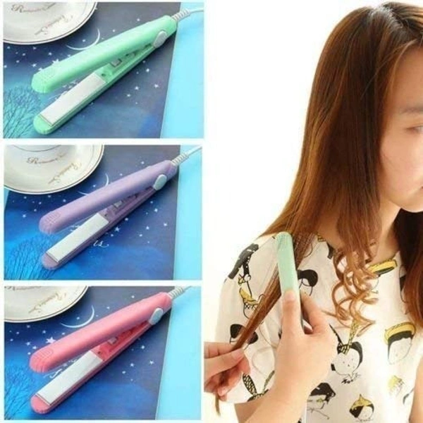Beauty And Personal Care Professional Ceramic Plate Mini Hair Styler Straightener And Curler