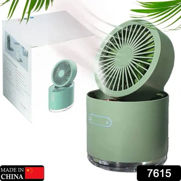 Mini Desktop Cooling Fan With Humidifier Spray