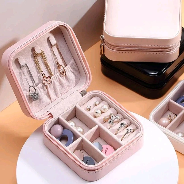 Mini PU Leather Jewellery Box For Travel & Storage