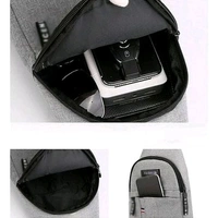 Waterproof Waist Bag, Shoulder Bags USB Charging Earphone Hook Sling Travel Bag (1 Pc / Mix Color)