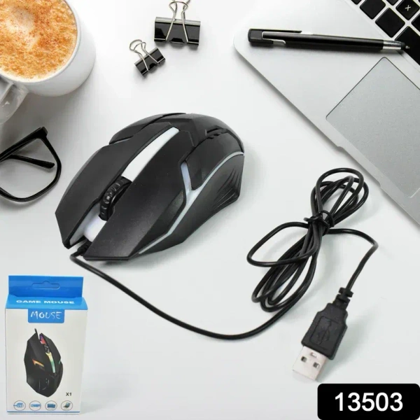USB Wired Mouse, Ergonomic Design Gaming Mouse (1 Pc)