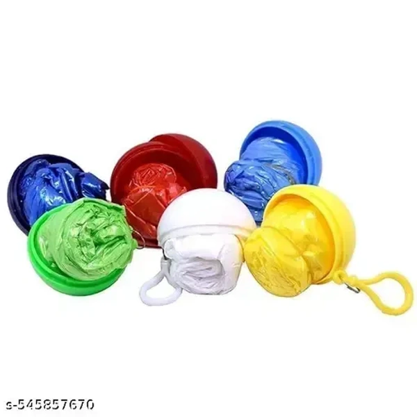 Trehive Portable Keychain Raincoat Ball – Emergency Disposable Raincoat for Men, Women & Kids